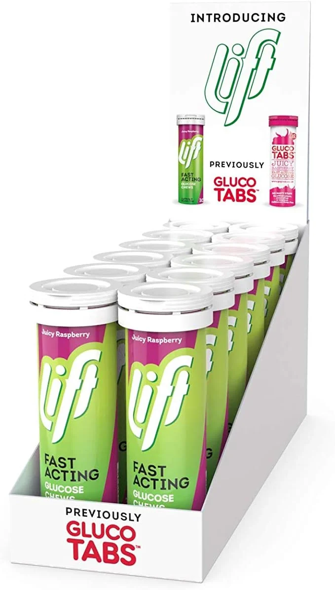 قرص های جویدنی انرژی زا با گلوکز سریع الاثر لیفت | طعم تمشک | بسته 12 عددی (هر بسته 10 قرص) قرص های جویدنی انرژی زا با گلوکز سریع الاثر لیفت | طعم تمشک | بسته 12 عددی (هر بسته 10 قرص)