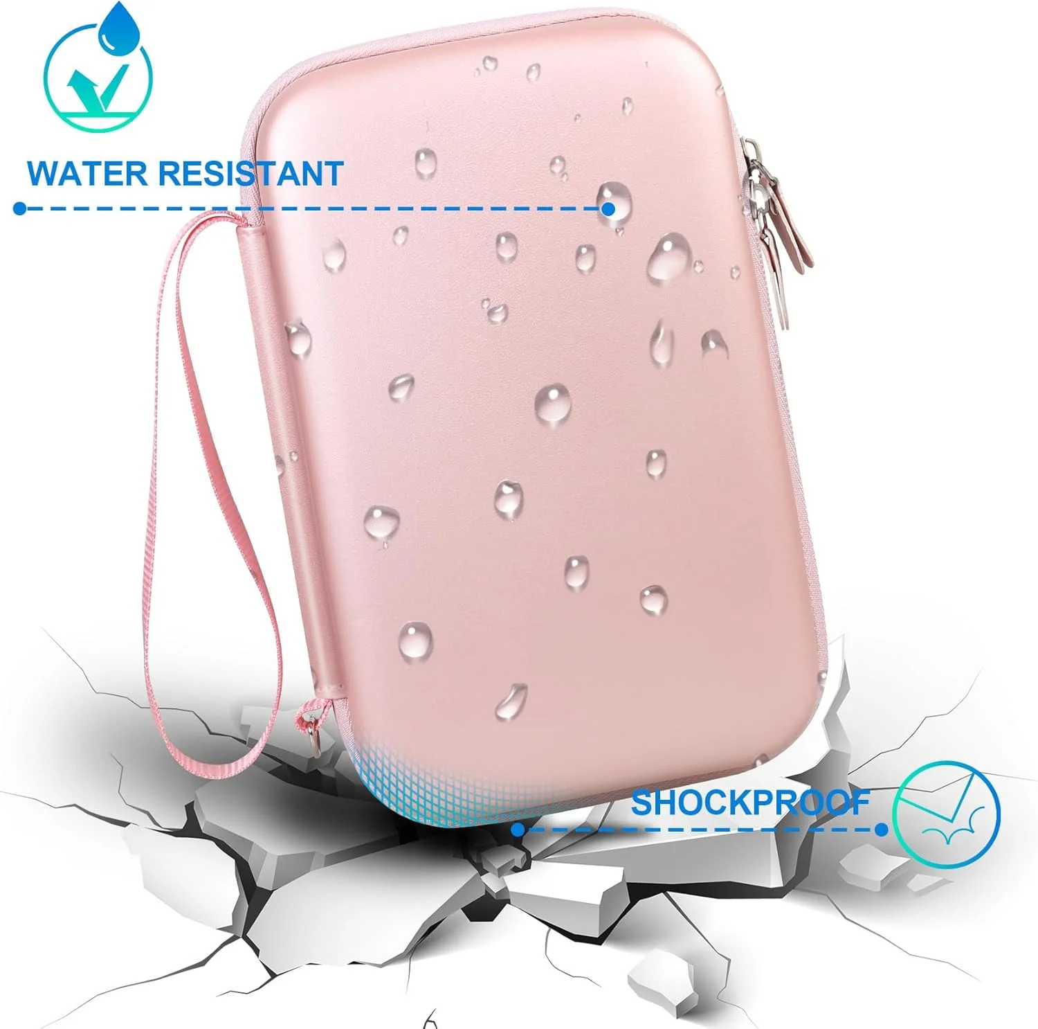 کیف حمل دستگاه تست قند خون BOVKE، کیف لوازم دیابتی برای کیت تست دیابت، کیف مسافرتی لوازم دیابتی برای سوزن دستگاه قند خون، قلم انسولین و دارو، طلایی رز (فقط کیف) کیف حمل دستگاه تست قند خون BOVKE، کیف لوازم دیابتی برای کیت تست دیابت، کیف مسافرتی لوازم دیابتی برای سوزن دستگاه قند خون، قلم انسولین و دارو، طلایی رز (فقط کیف)