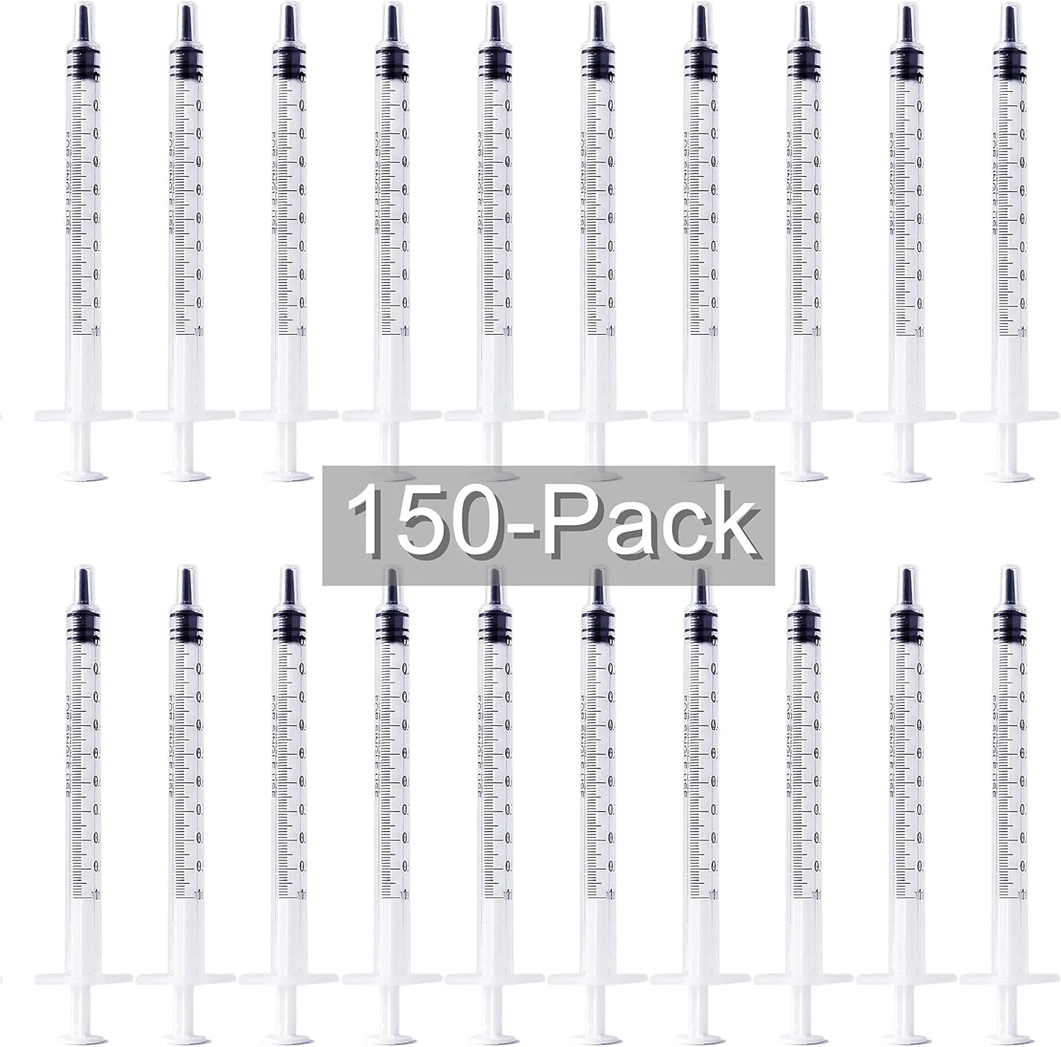 بسته 150 عددی سرنگ 1 میلی لیتری بدون سوزن، نوک لغزنده لوئر، غیر استریل بسته 150 عددی سرنگ 1 میلی لیتری بدون سوزن، نوک لغزنده لوئر، غیر استریل