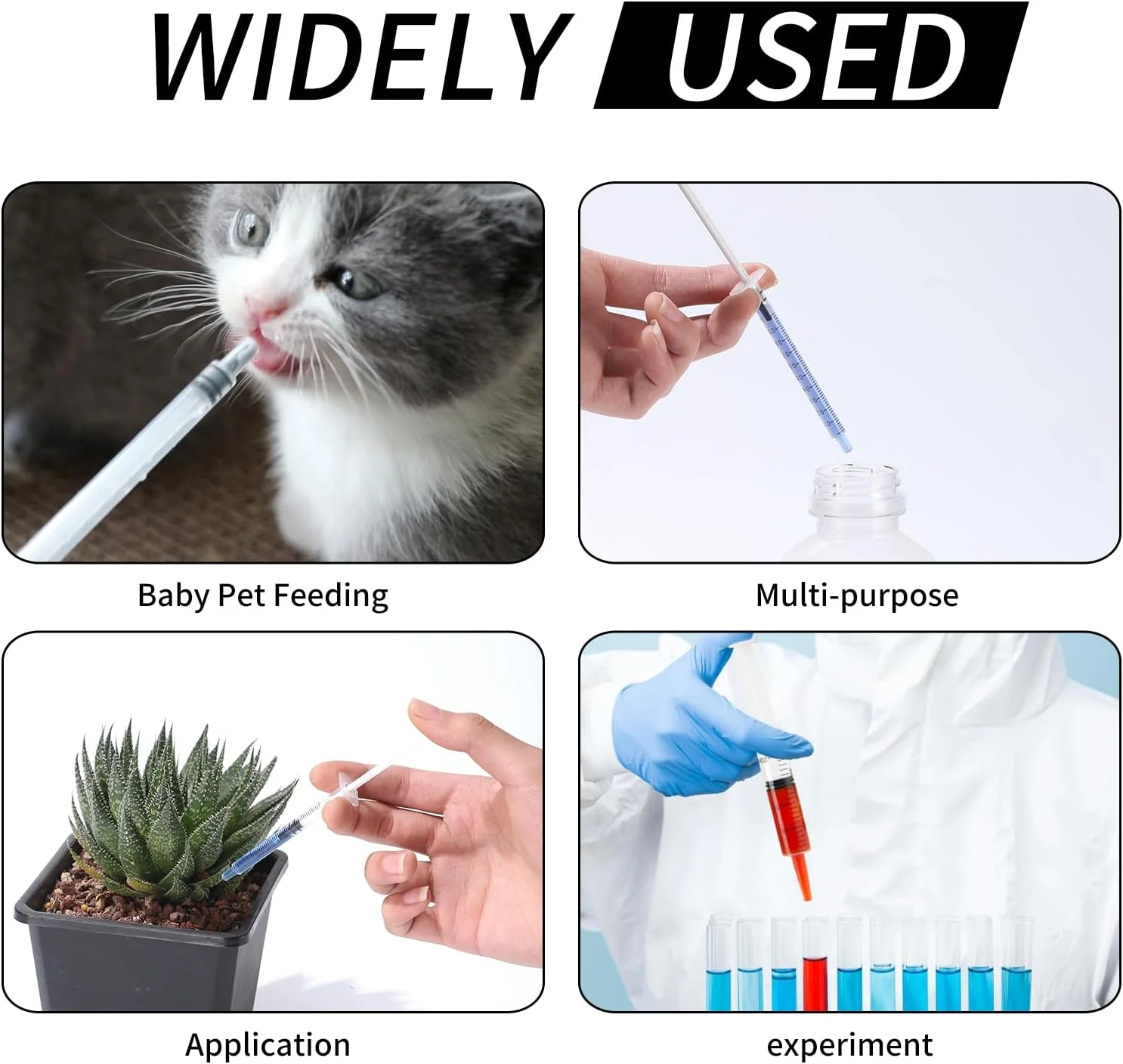 بسته 20 عددی سرنگ 1 میلی لیتری ANCKNE برای مایعات، سرنگ های پلاستیکی کوچک 1 سی سی برای آزمایشگاه های علمی، اندازه گیری مایعات، تغذیه حیوانات خانگی، دانشجویان پزشکی، اپلیکاتور روغن یا چسب، غیر استریل، بدون سوزن