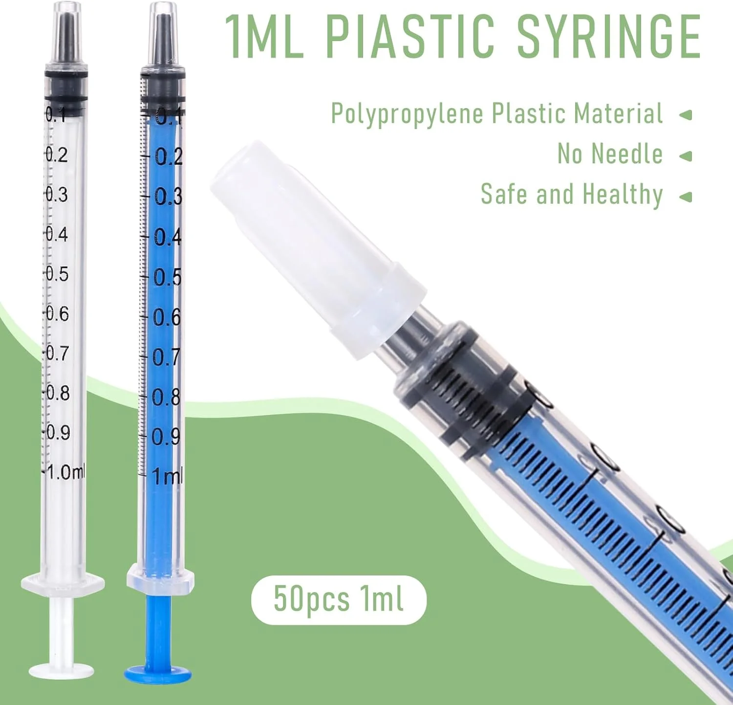 ۵۰ عدد سرنگ پلاستیکی ۱ میلی لیتری با درپوش، بدون سوزن، مناسب برای پر کردن و اندازه گیری مایعات، آزمایشگاه های علمی، آبیاری گیاهان، تغذیه حیوانات خانگی، و استفاده به عنوان اپلیکاتور چسب ۵۰ عدد سرنگ پلاستیکی ۱ میلی لیتری با درپوش، بدون سوزن، مناسب برای پر کردن و اندازه گیری مایعات، آزمایشگاه های علمی، آبیاری گیاهان، تغذیه حیوانات خانگی، و استفاده به عنوان اپلیکاتور چسب