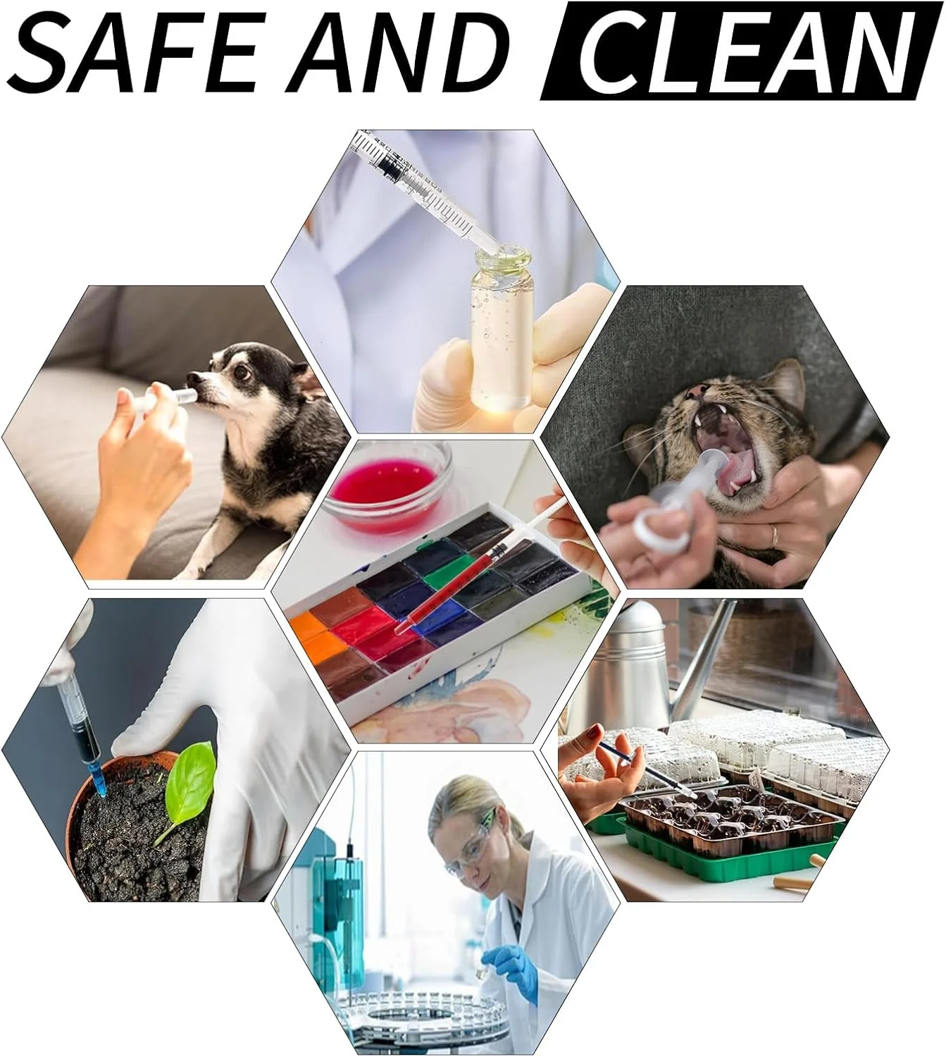 بسته 20 عددی سرنگ 1 میلی لیتری ANCKNE برای مایعات، سرنگ های پلاستیکی کوچک 1 سی سی برای آزمایشگاه های علمی، اندازه گیری مایعات، تغذیه حیوانات خانگی، دانشجویان پزشکی، اپلیکاتور روغن یا چسب، غیر استریل، بدون سوزن