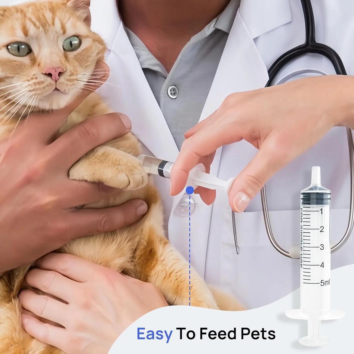 سرنگ 5 میلی لیتری، 5 عدد سرنگ پلاستیکی 5 میلی لیتری بدون سوزن، سرنگ کلستروم قابل استفاده مجدد با درپوش، سرنگ استریل برای آزمایشگاه های علمی، اپلیکاتور چسب، تغذیه حیوانات خانگی و آبیاری، بسته بندی جداگانه