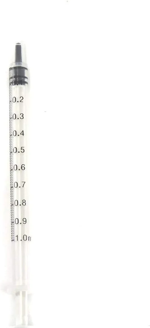 سرنگ 1 میلی لیتری لغزنده آسان، بدون سوزن، بسته 100 عددی سرنگ 1 میلی لیتری لغزنده آسان، بدون سوزن، بسته 100 عددی