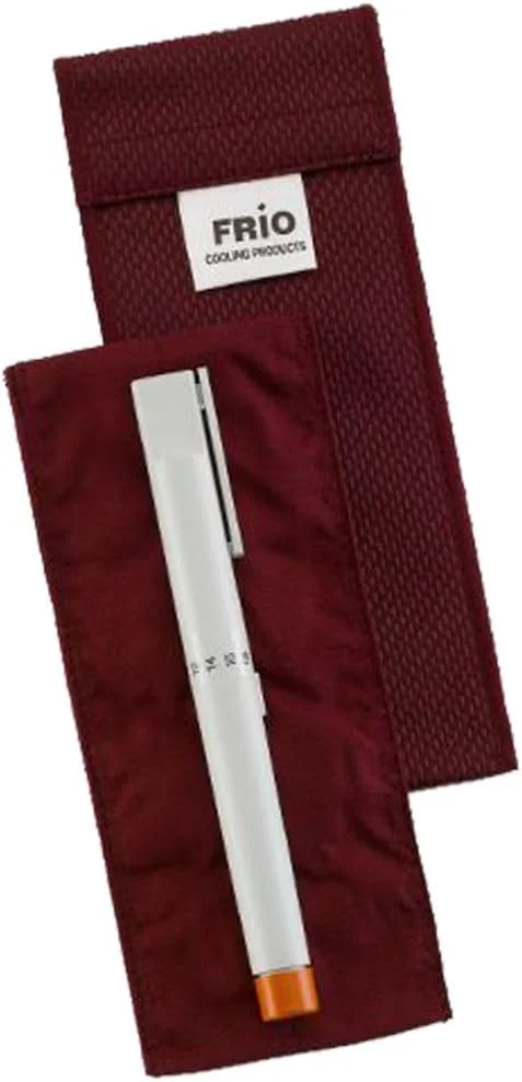کیف خنک کننده انسولین FRIO (زرشکی) - خنک کننده تبخیری دارو قابل استفاده مجدد - کیف تکی، زرشکی