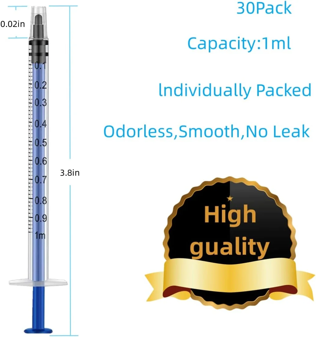 سرنگ EGEN - بسته بندی جداگانه با درپوش، دارای اندازه گیری، برای آزمایشگاه های علمی، اندازه گیری مایعات، تغذیه حیوانات خانگی، اپلیکاتور روغن یا چسب (بسته 30 عددی 1 میلی لیتری) سرنگ EGEN - بسته بندی جداگانه با درپوش، دارای اندازه گیری، برای آزمایشگاه های علمی، اندازه گیری مایعات، تغذیه حیوانات خانگی، اپلیکاتور روغن یا چسب (بسته 30 عددی 1 میلی لیتری)