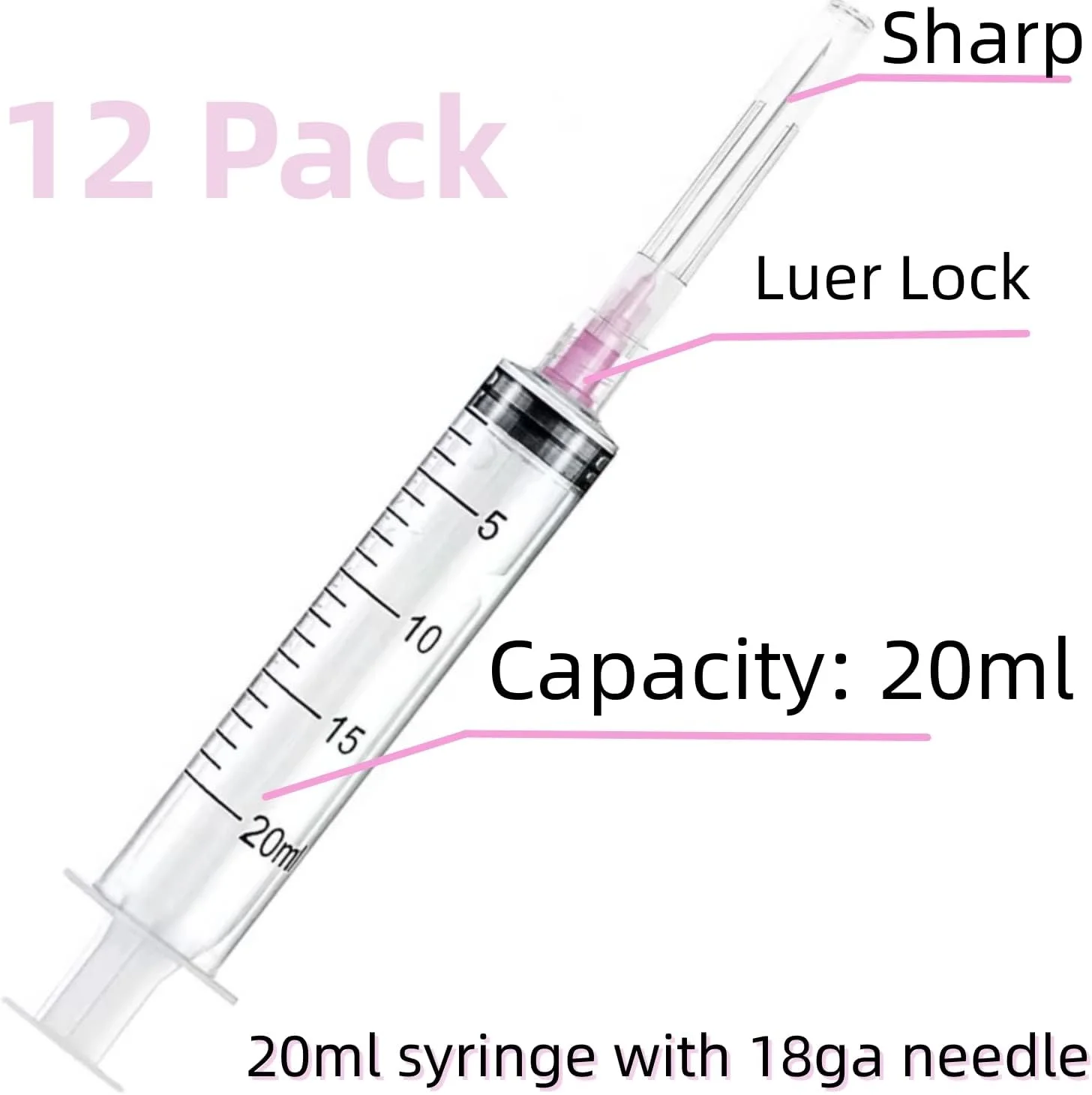 سرنگ پلاستیکی 1 میلی لیتری HaBeuniver H.B - سرنگ بسته بندی شده تکی برای آزمایشگاه های علمی، تغذیه حیوانات خانگی، اپلیکاتور روغن یا چسب (بسته 12 عددی) 20 میلی لیتر DL-20HS 12 سرنگ پلاستیکی 1 میلی لیتری HaBeuniver H.B - سرنگ بسته بندی شده تکی برای آزمایشگاه های علمی، تغذیه حیوانات خانگی، اپلیکاتور روغن یا چسب (بسته 12 عددی) 20 میلی لیتر DL-20HS 12