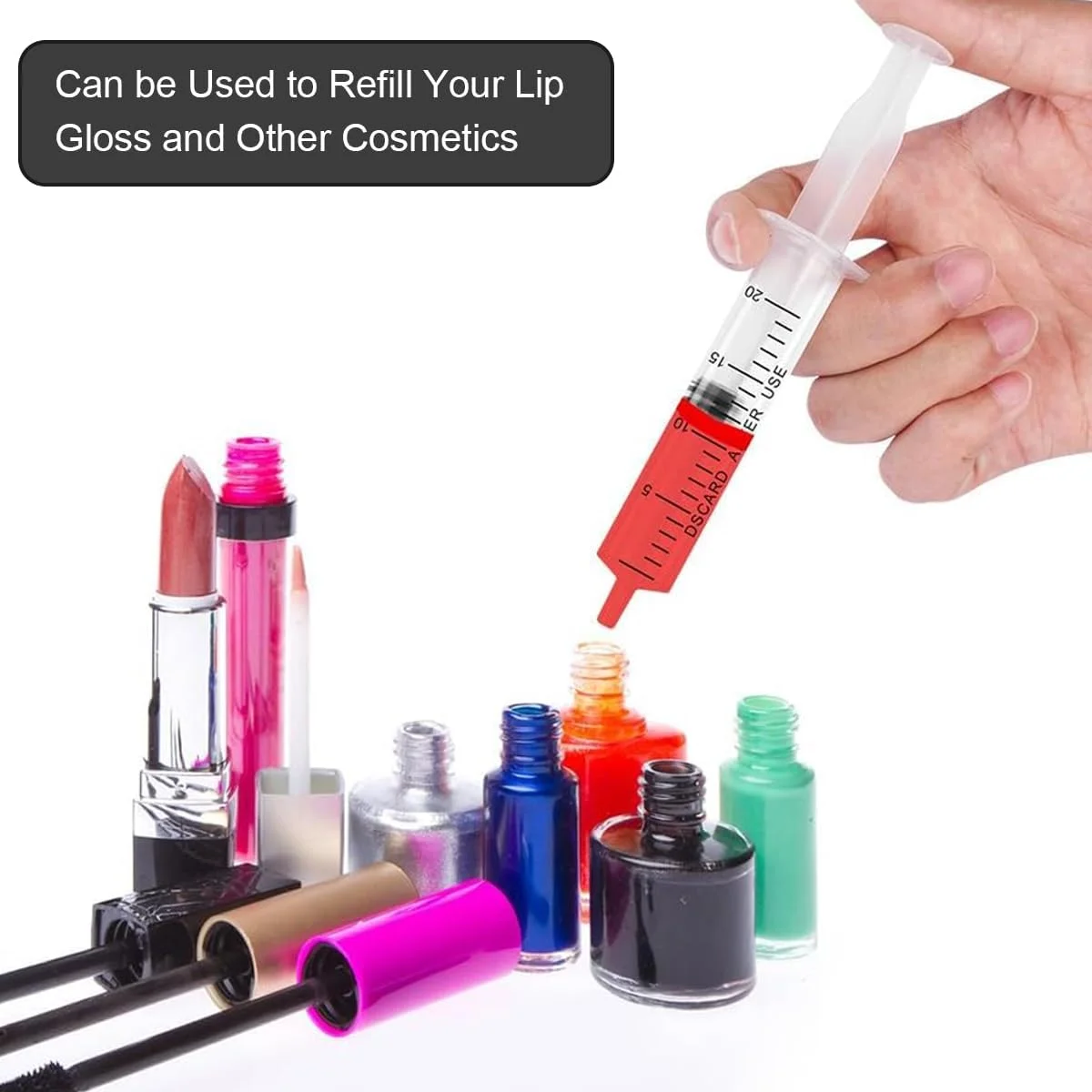 سرنگ ایجن - بسته بندی جداگانه با درپوش، دارای اندازه گیری، برای آزمایشگاه های علمی، اندازه گیری مایعات، تغذیه حیوانات خانگی، استفاده از روغن یا چسب (بسته 30 عددی 20 میلی لیتری)