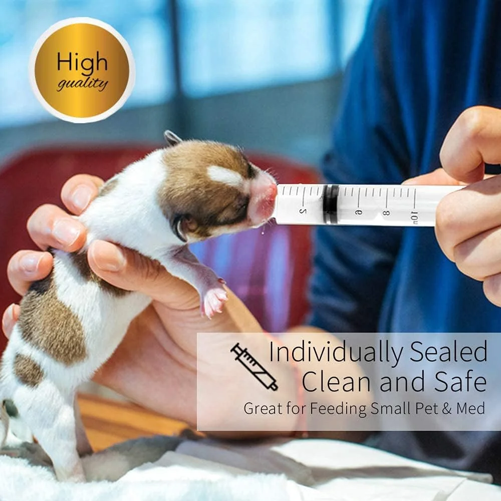 سرنگ های FUIN با لوله، 10 عدد سرنگ تغذیه حیوانات خانگی، سرنگ های مایع پلاستیکی، بدون سوزن برای ژله، هالووین، شکرگزاری، کریسمس، مهمانی های مجردی، پرستاران، جشن فارغ التحصیلی، 10 میلی لیتر