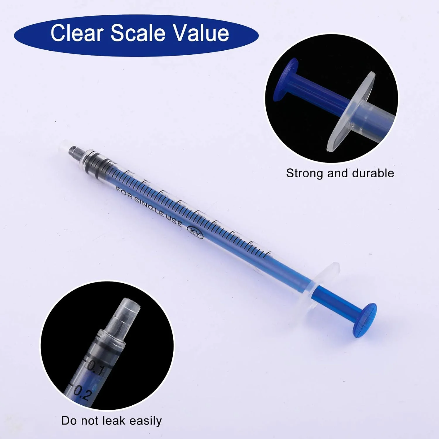 سرنگ پلاستیکی 1 میلی لیتری HIQUAY، 24 عددی، ابزارهای سرنگ اندازه گیری چند منظوره بدون سوزن برای پر کردن مجدد، اندازه گیری، تغذیه حیوانات خانگی، روغن یا چسب