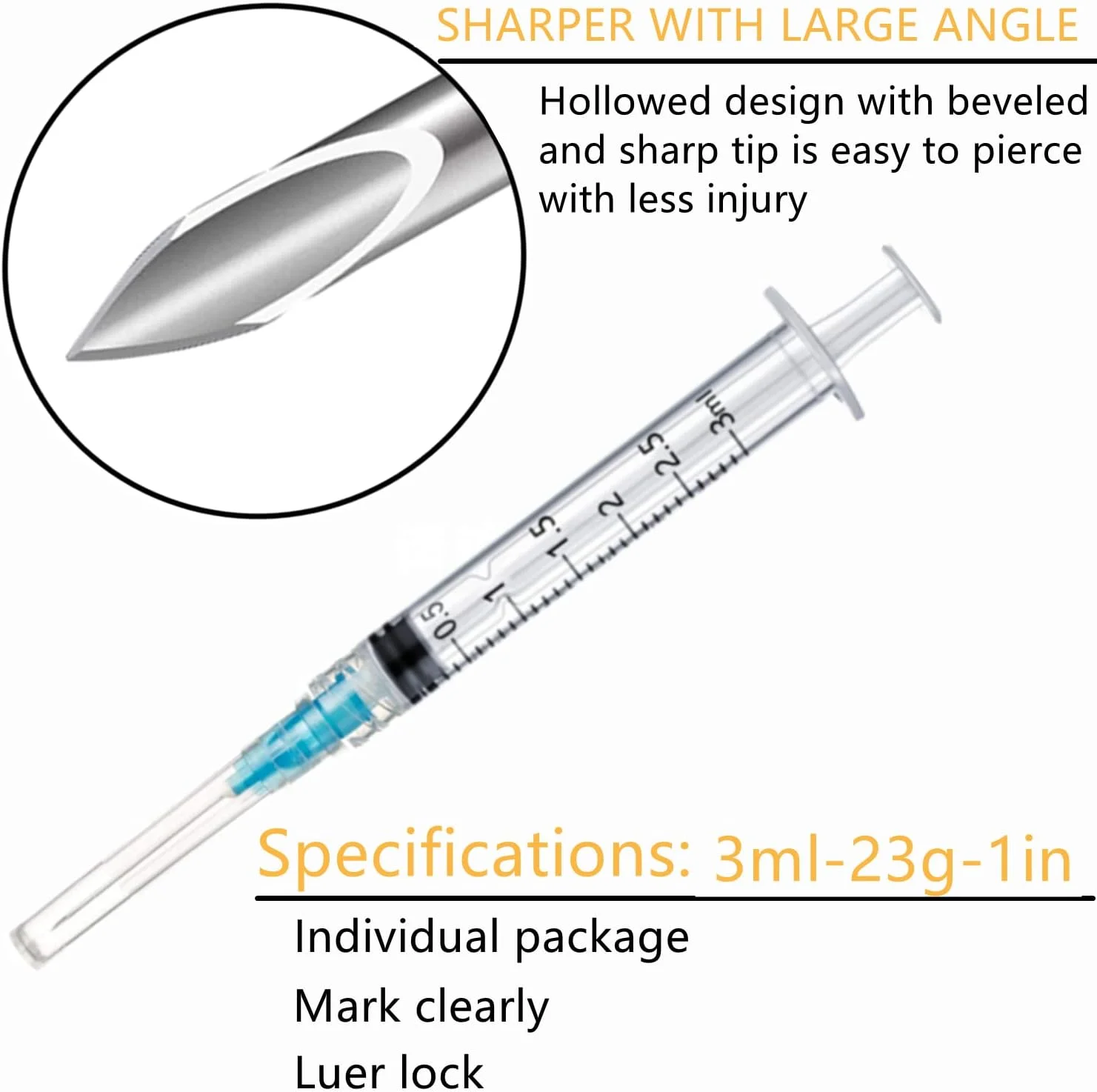بسته ۱۰۰ عددی سرنگ پلاستیکی ۳ میلیلیتری با سوزن گیج ۲۳، سرنگهای تزریق نمونه آزمایشگاهی برای آزمایشگاههای علمی صنعتی، اندازهگیری مایعات، پر کردن مجدد جوهر، اپلیکاتور روغن یا چسب بسته ۱۰۰ عددی سرنگ پلاستیکی ۳ میلیلیتری با سوزن گیج ۲۳، سرنگهای تزریق نمونه آزمایشگاهی برای آزمایشگاههای علمی صنعتی، اندازهگیری مایعات، پر کردن مجدد جوهر، اپلیکاتور روغن یا چسب
