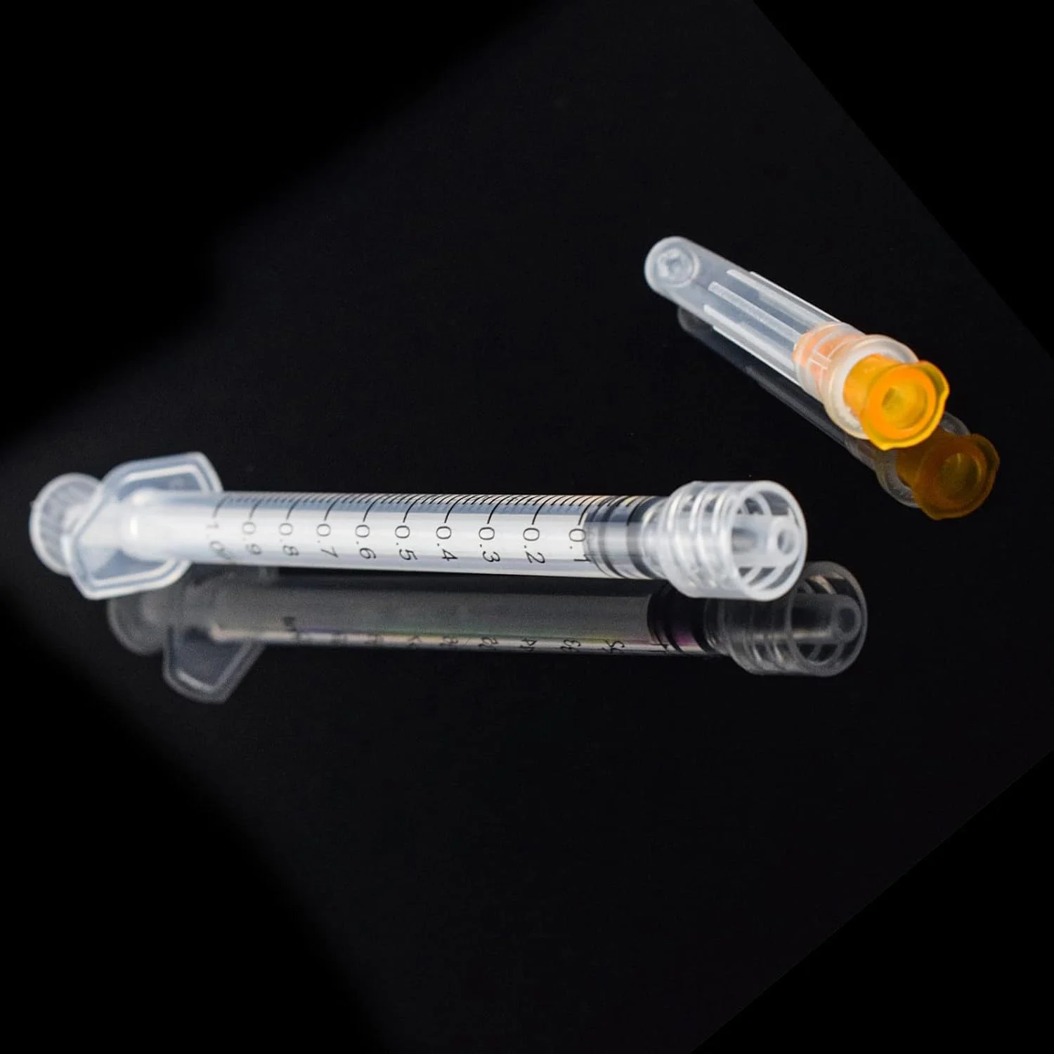 ابزار یکبار مصرف 1 سی سی/میلی لیتر Luer Lock گیج 25، بسته بندی تکی - بسته 100 عددی