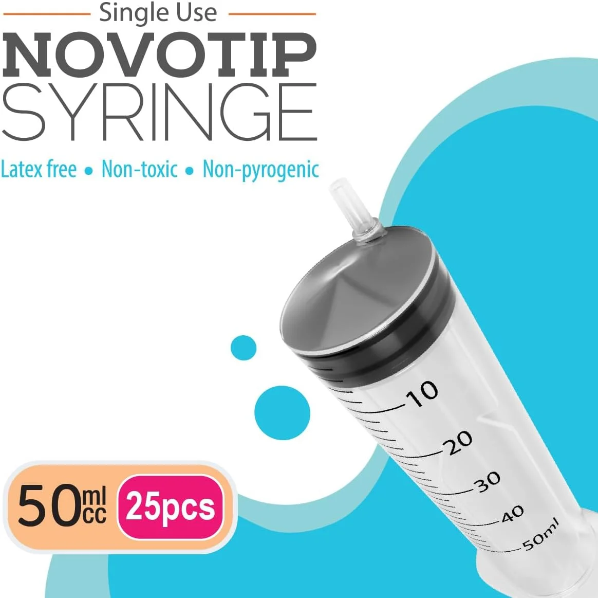 سرنگ 50 میلی لیتری - بسته 25 عددی