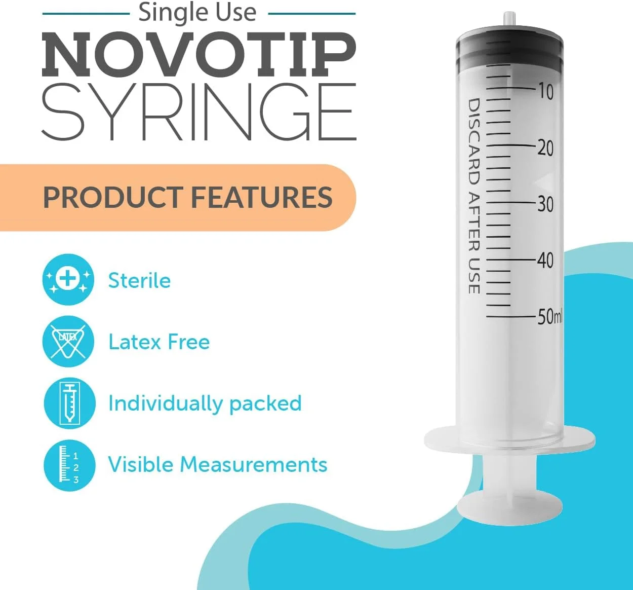 سرنگ 50 میلی لیتری - بسته 25 عددی