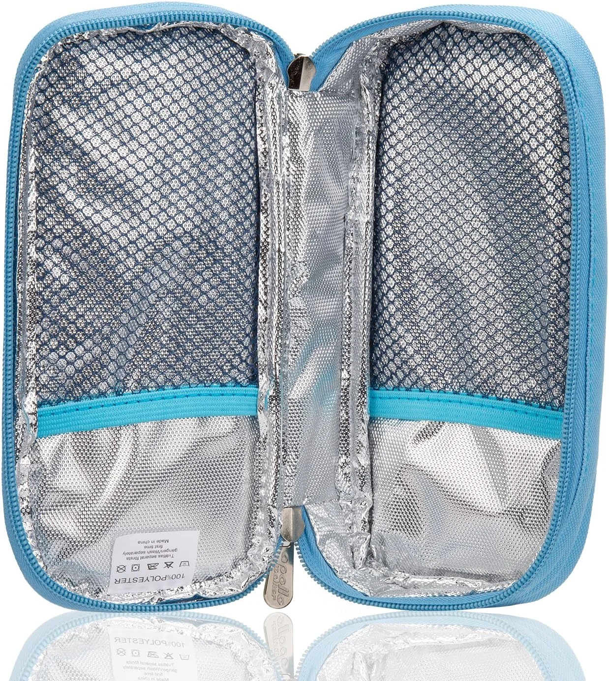 کیف خنک نگهدارنده انسولین ONEGenug مناسب برای سرنگ های دیابت، تزریق انسولین و داروها، 20x4x9 سانتی متر (آبی) کیف خنک نگهدارنده انسولین ONEGenug مناسب برای سرنگ های دیابت، تزریق انسولین و داروها، 20x4x9 سانتی متر (آبی)