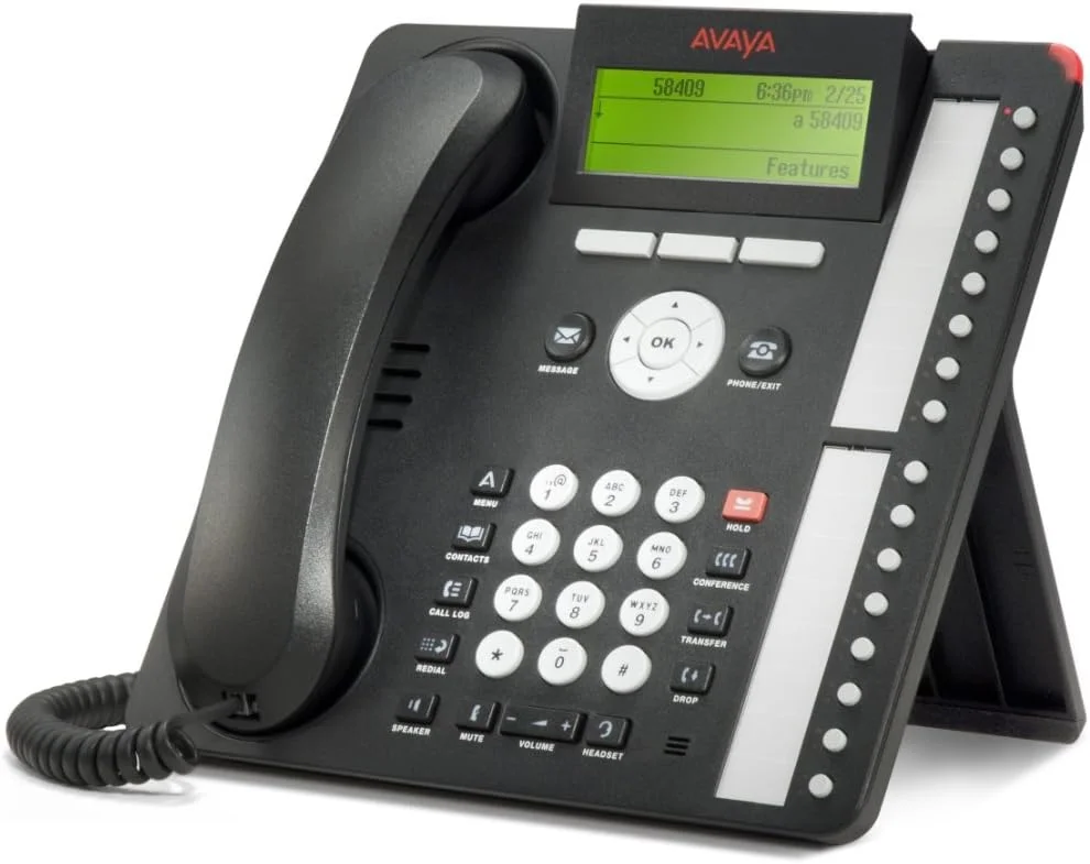 تلفن تحت شبکه آوایا مدل one-X Deskphone Value Edition 1616-I - تلفن ویپ - H.323 - مشکی