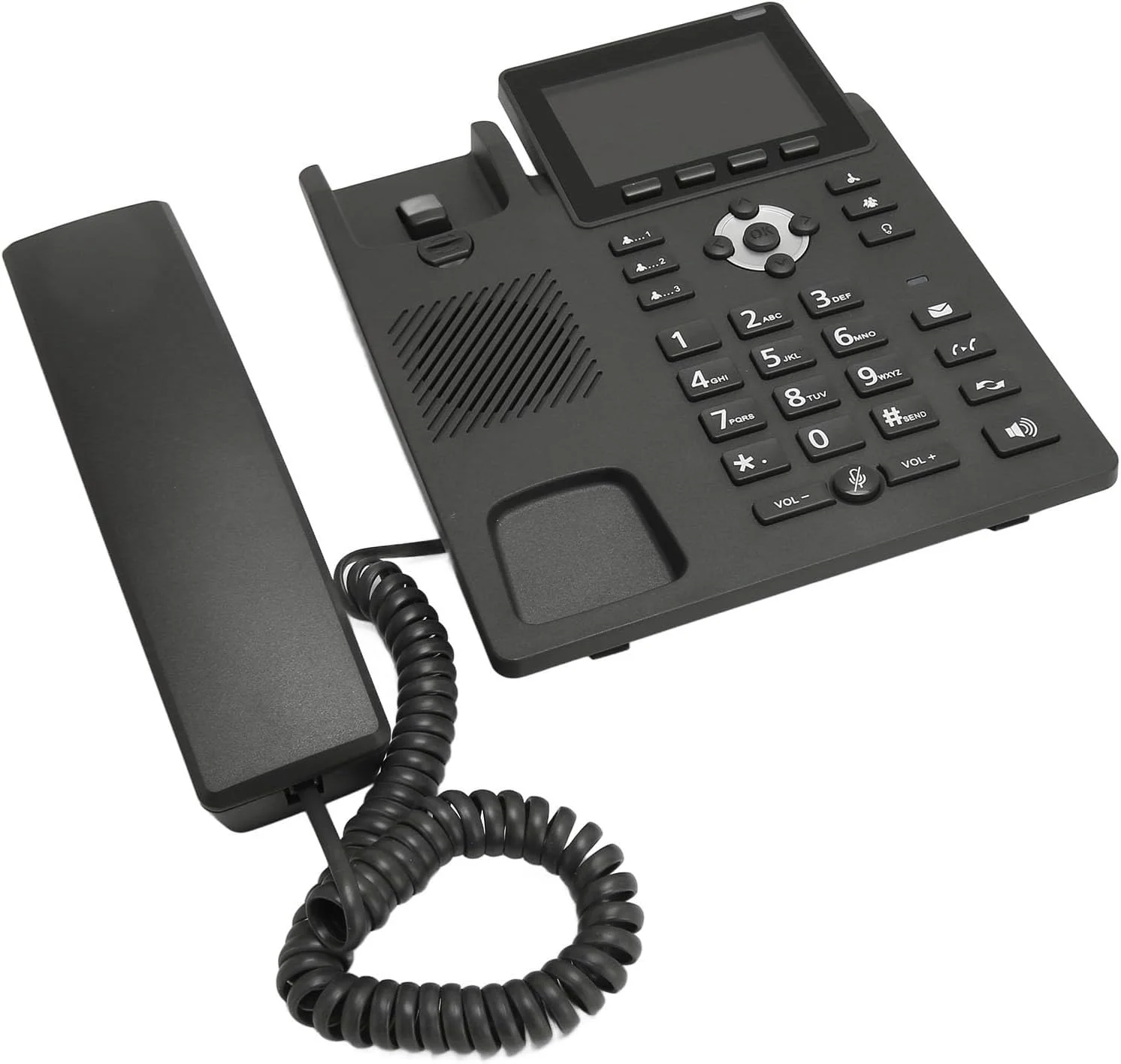 تلفن تحت شبکه وای فای ciciglow، صفحه نمایش رنگی 3.5 اینچی، تماس هندزفری، 8 کلید قابل برنامه ریزی، کنفرانس SIP، عملکرد WiFi، IP PSTN دو حالته