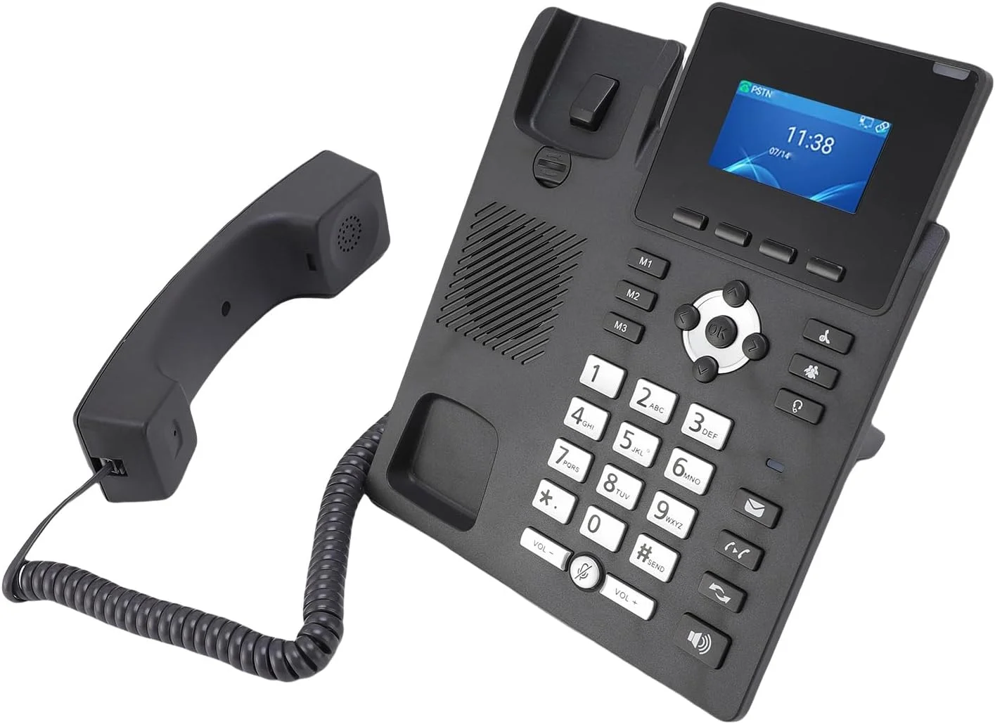 تلفن هوشمند تجاری آیپی Bewinner، دو خط گیگابیتی اترنت VoIP با قابلیت حذف نویز برای کسبوکارهای کوچک و استارتآپها، همراه با هدستهای سازگار تلفن هوشمند تجاری آیپی Bewinner، دو خط گیگابیتی اترنت VoIP با قابلیت حذف نویز برای کسبوکارهای کوچک و استارتآپها، همراه با هدستهای سازگار