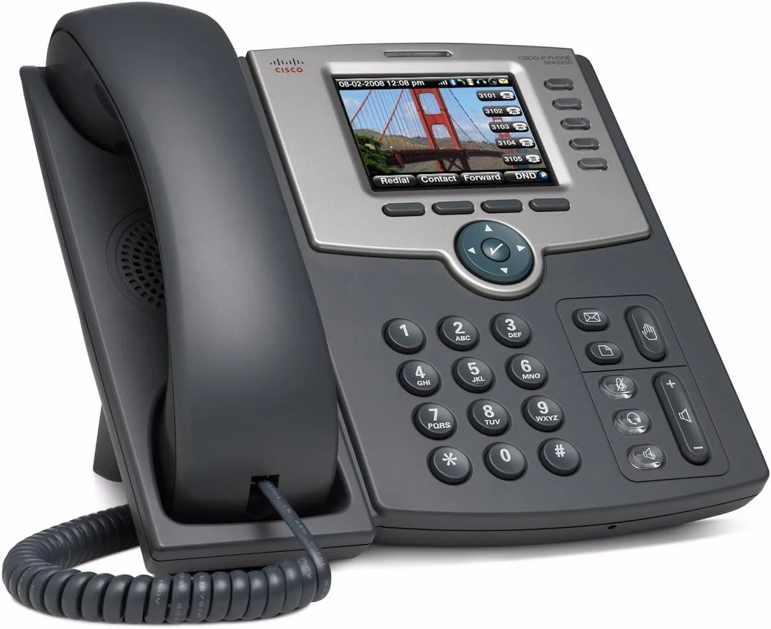 تلفن آی پی سیسکو 5 خطی با صفحه نمایش رنگی (spa525g2) -