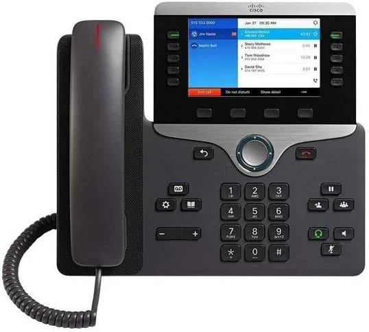 تلفن تحت شبکه سیسکو مدل CP-8841-3PW-NA-K9، ابعاد 22.8x25.6x4 سانتیمتر، اطلاعات در دسترس نیست