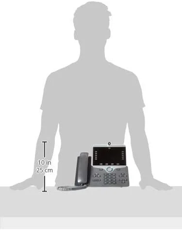 تلفن تصویری تحت شبکه سیسکو مدل CP-8865-K9 با قابلیت Wi-Fi (منبع تغذیه شامل نمی شود)