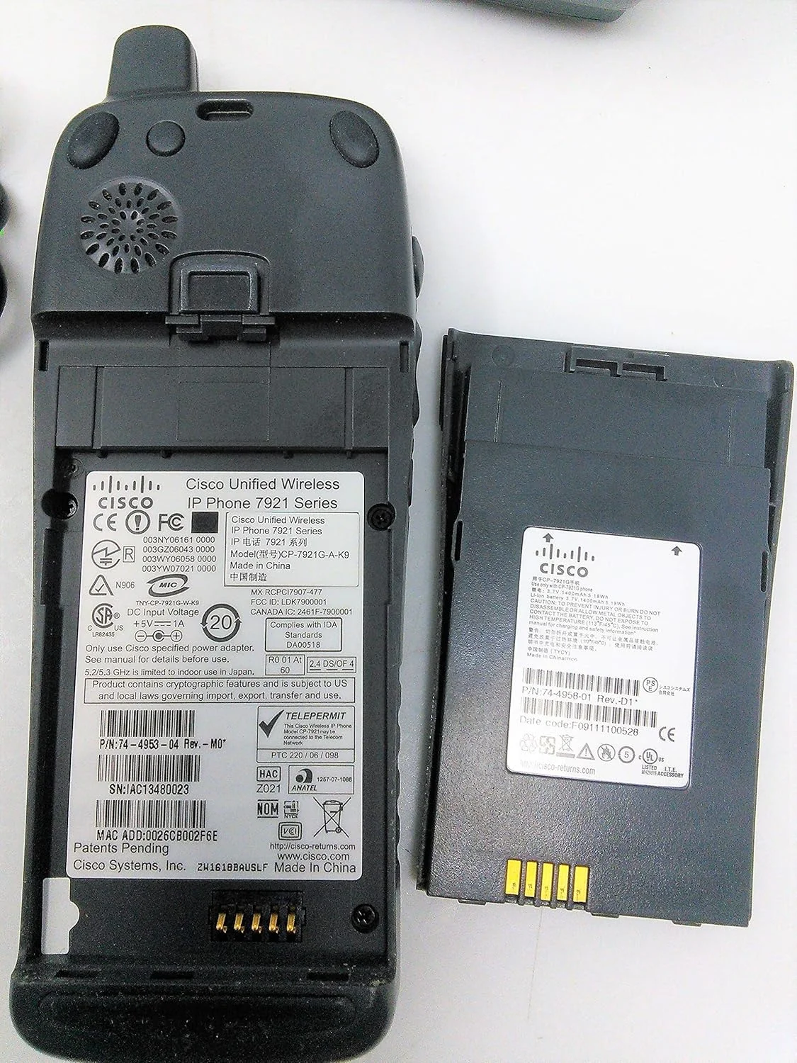 تلفن بی‌سیم IP سیسکو مدل CP-7921G-A-K9 بازسازی شده