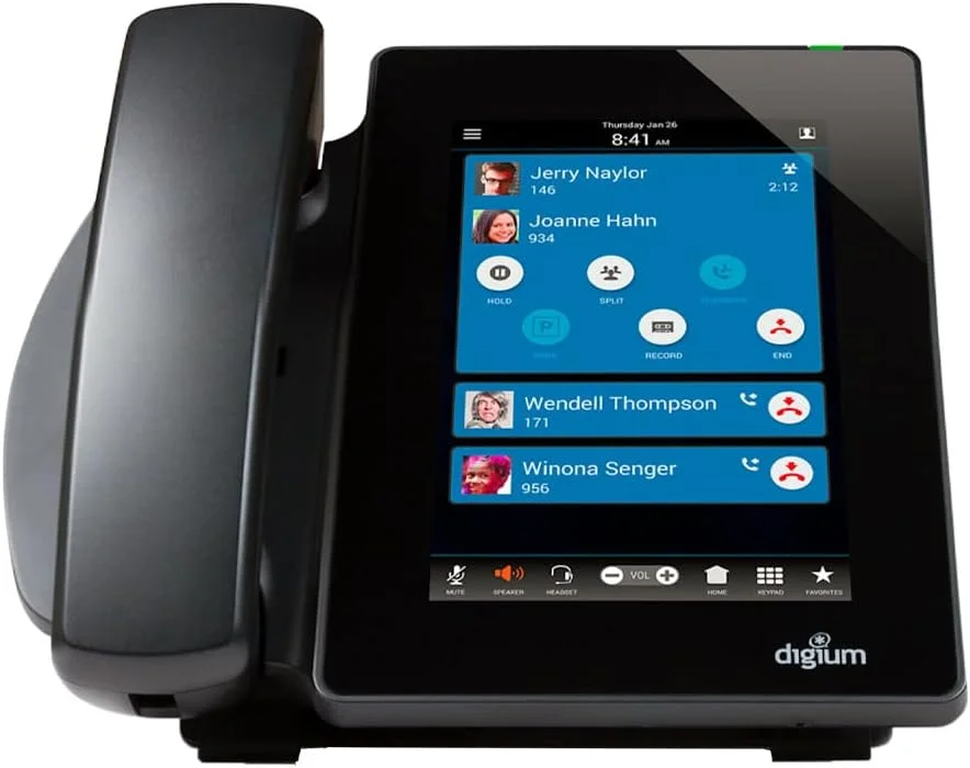 تلفن تحت شبکه Digium D80 با صدای HD، گیگابیتی، نمایشگر رنگی 7.0 اینچی، لمسی خازنی تلفن تحت شبکه Digium D80 با صدای HD، گیگابیتی، نمایشگر رنگی 7.0 اینچی، لمسی خازنی
