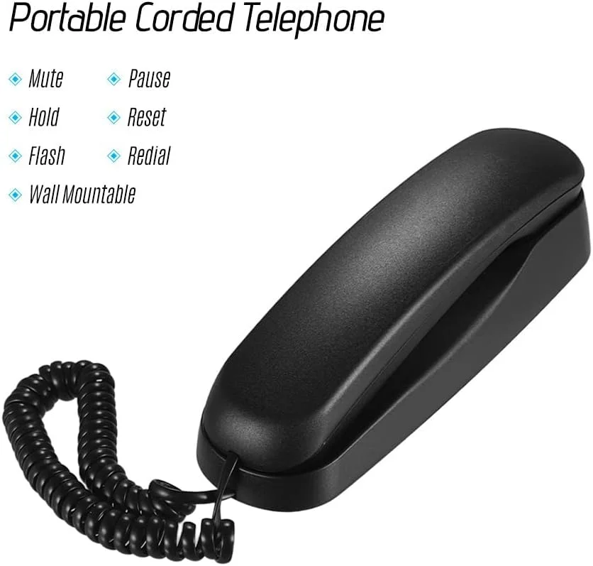 تلفن رومیزی سیمی کوچک رومیزی ertg با قابلیت نصب روی دیوار، پشتیبانی از عملکردهای قطع صدا/مکث/نگه داشتن/بازنشانی/فلاش/شماره گیری مجدد برای منزل، هتل، دفتر، بانک، مرکز تماس تلفن رومیزی سیمی کوچک رومیزی ertg با قابلیت نصب روی دیوار، پشتیبانی از عملکردهای قطع صدا/مکث/نگه داشتن/بازنشانی/فلاش/شماره گیری مجدد برای منزل، هتل، دفتر، بانک، مرکز تماس