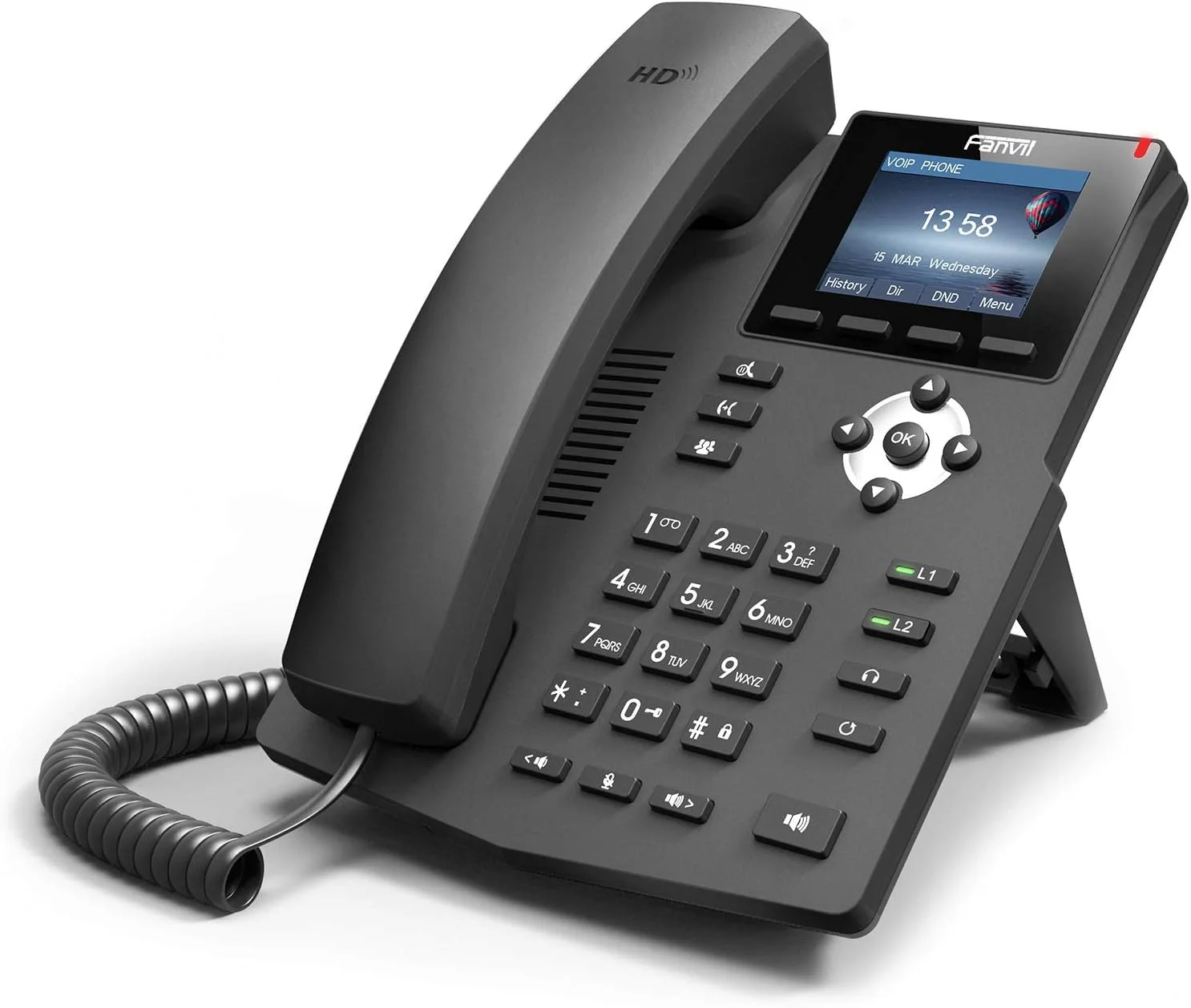 تلفن تحت شبکه Fanvil X3SP بدون آداپتور برق مشکی POE