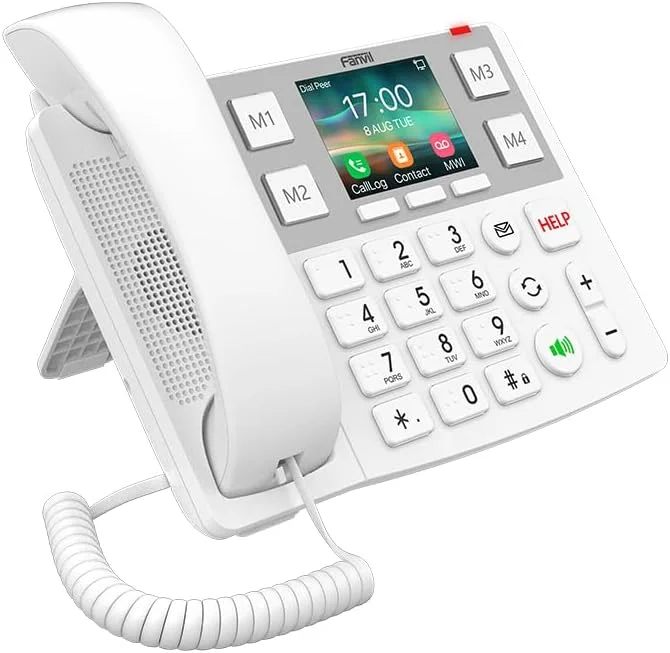 تلفن تحت شبکه فنویل X305 با دکمه های بزرگ تلفن تحت شبکه فنویل X305 با دکمه های بزرگ