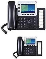 تعداد 2 عدد تلفن تحت شبکه گرنداستریم GXP2160، تلفن سازمانی 6 خط، LCD 4.3 اینچی، PoE، بلوتوث