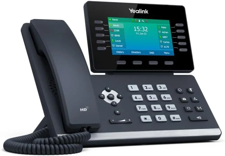 تلفن یالینک T54W - شامل آداپتورهای برق تلفن یالینک T54W - شامل آداپتورهای برق