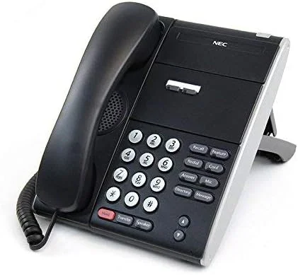 تلفن آی پی بدون نمایشگر دو دکمه ای مشکی NEC ITL-2E-1 (BK) - DT710-2 مدل استوک #690000