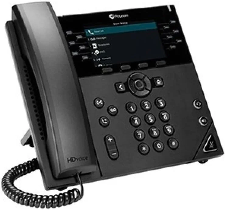 تلفن رومیزی ویپ تجاری پلنترونیکس پولی‌کام مدل VVX 450