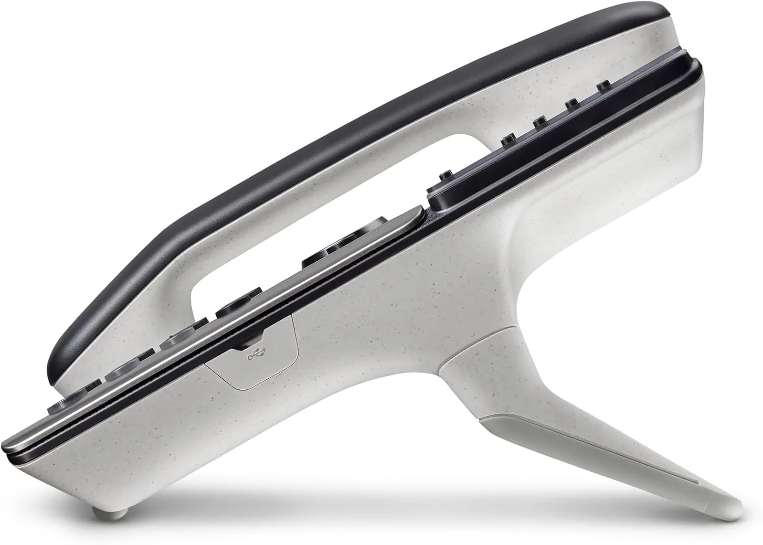 تلفن رومیزی تحت شبکه پلترونیکس پولی Edge E320 (به همراه پولی‌کام) طراحی شده برای کار ترکیبی، دارای ۸ کلید خط و پشتیبانی از حداکثر ۳۲ خط - بلوتوث یکپارچه برای اتصال تلفن همراه و هدست