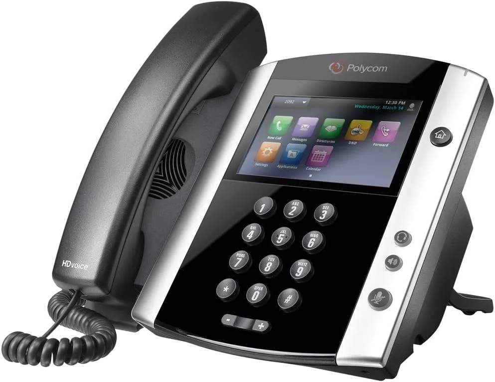 تلفن رومیزی ویپ Polycom VVX 601 HD Business Media (بدون منبع تغذیه)