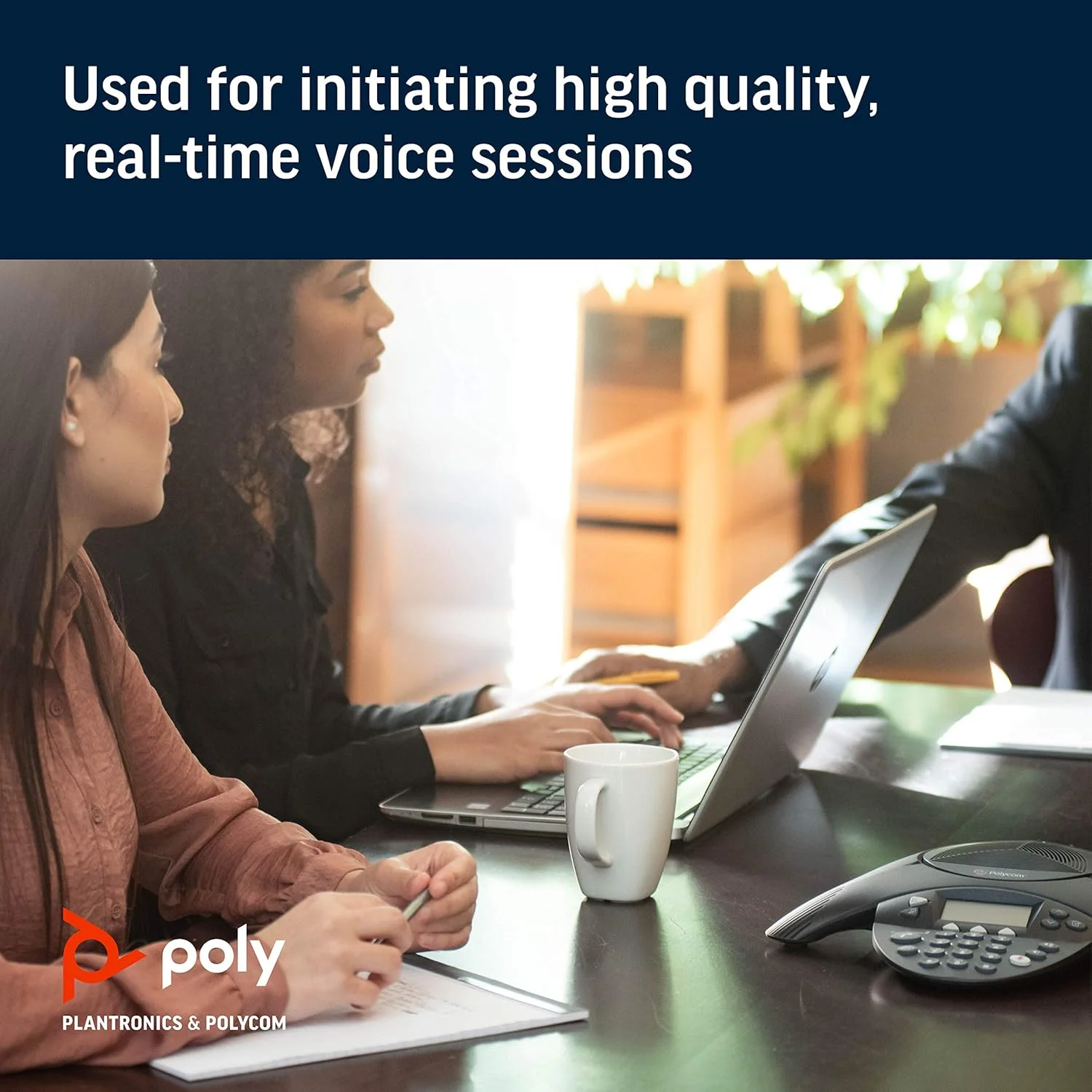 تلفن کنفرانس پلیکام SoundStation IP6000، مشکی، سیمی، PoE تلفن کنفرانس پلیکام SoundStation IP6000، مشکی، سیمی، PoE