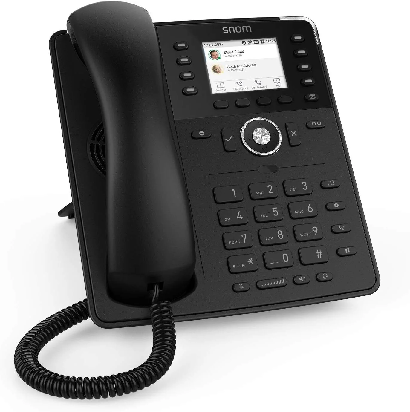 تلفن تحت شبکه اسنوم مدل D735 SIP VOIP با صفحه نمایش 2.7 اینچی PoE و پشتیبانی از دانگل USB WiFi - مشکی تلفن تحت شبکه اسنوم مدل D735 SIP VOIP با صفحه نمایش 2.7 اینچی PoE و پشتیبانی از دانگل USB WiFi - مشکی