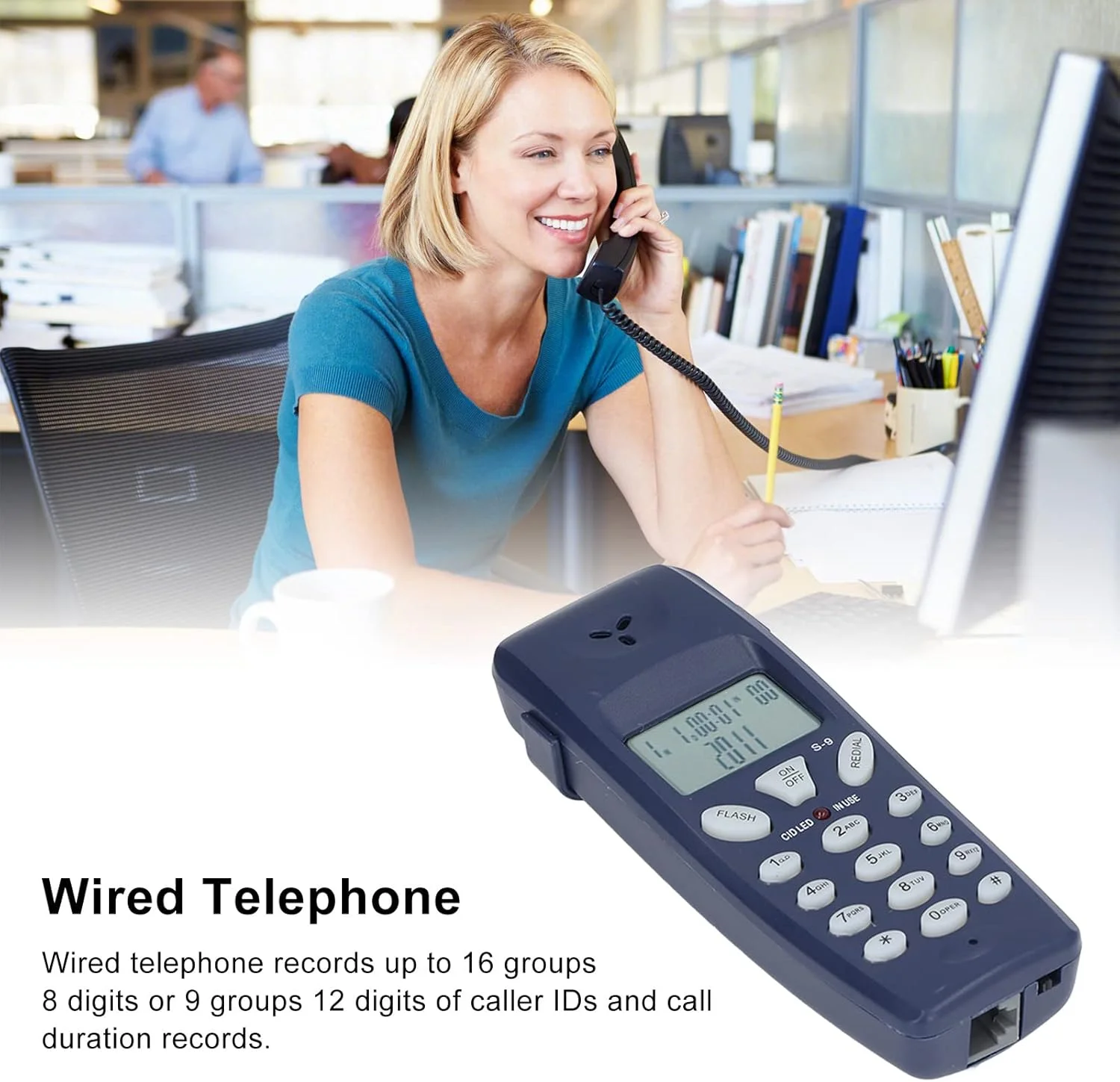 تلفن سیمی، تلفن رومیزی سیمی دوگانه FSK DTMF با صفحه نمایش LCD، تلفن ثابت سیمی برای سالمندان و کودکان، پشتیبانی از شماره گیری مجدد، مکث، شناسه تماس گیرنده، برای خانه، دفتر، مدرسه تلفن سیمی، تلفن رومیزی سیمی دوگانه FSK DTMF با صفحه نمایش LCD، تلفن ثابت سیمی برای سالمندان و کودکان، پشتیبانی از شماره گیری مجدد، مکث، شناسه تماس گیرنده، برای خانه، دفتر، مدرسه