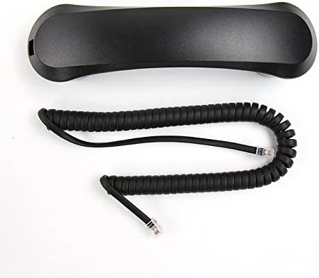 گوشی تلفن جایگزین VoIP Lounge با سیم فنری مشکی برای تلفن های سری Avaya IP Office 1400 و 1600 مدل های 1403 1408 1416 1603 1608 1616
