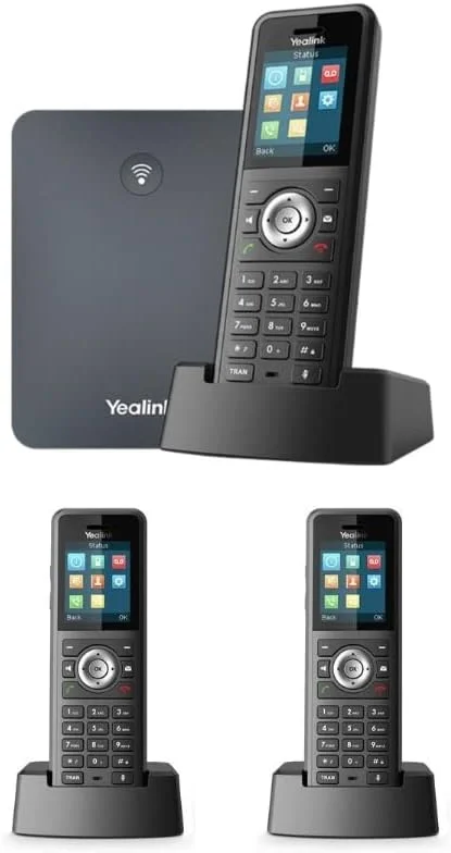 مجموعه تلفن IP یالینک W79P شامل پایه W70B و گوشی W59R + 2 عدد گوشی W59R (W79P + 2 x W59R)