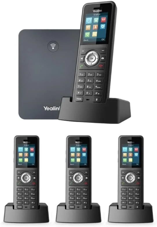 تلفن IP یالینک W79P شامل پایه W70B و گوشی W59R + 3 عدد گوشی W59R (W79P + 3 x W59R)