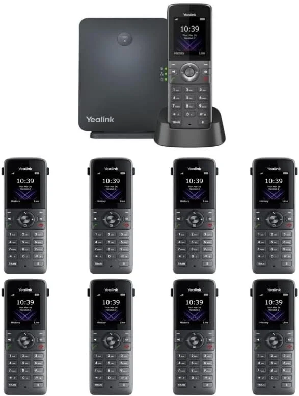 تلفن IP یالینک W73P شامل پایه W70B و گوشی W73H + تعداد 8 گوشی W73H