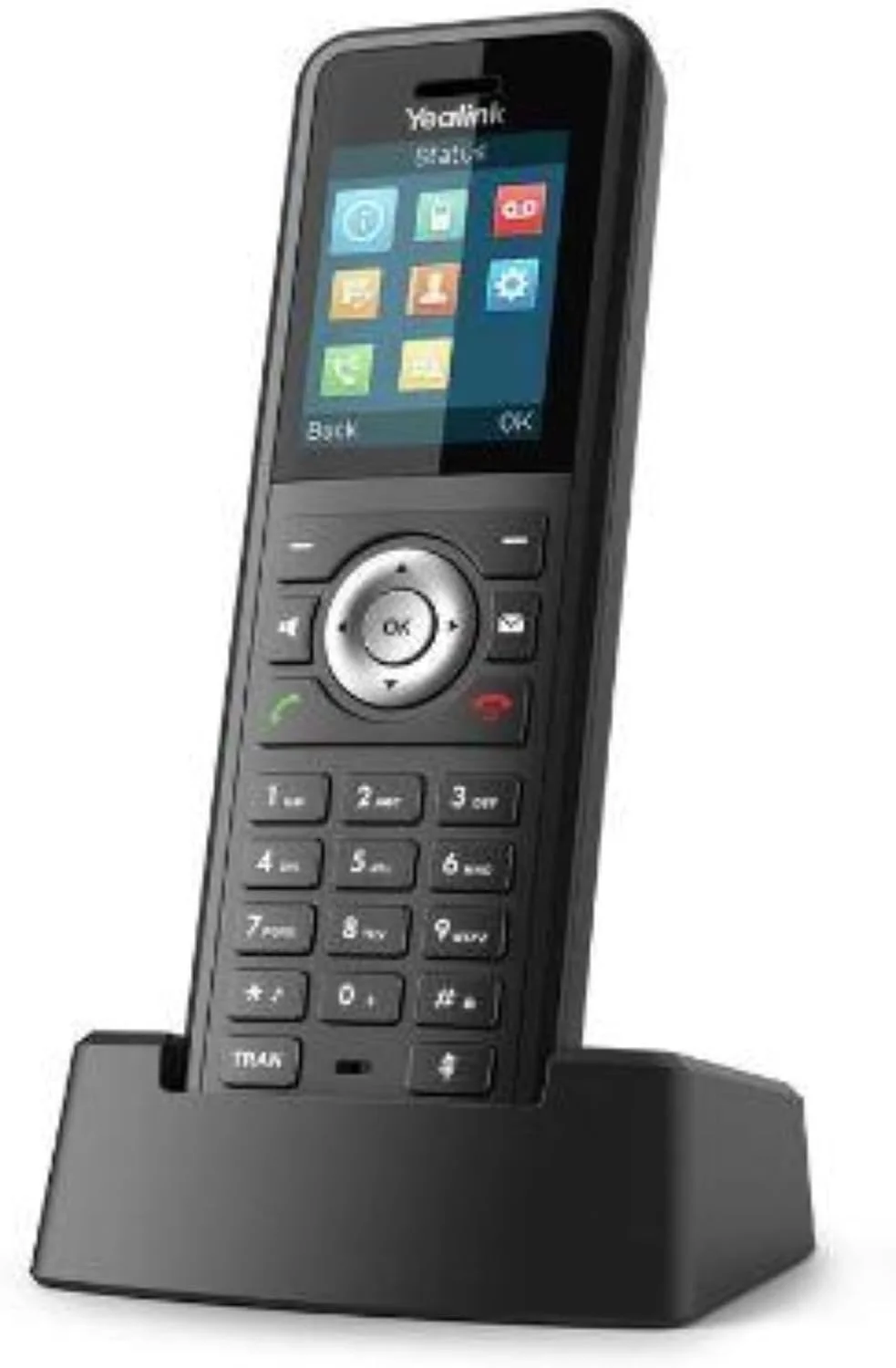 تلفن بی سیم مقاوم یالینک W59R DECT IP، ایستگاه پایه شامل نمی شود، صفحه نمایش رنگی 1.8 اینچی، آداپتور برق شامل می شود