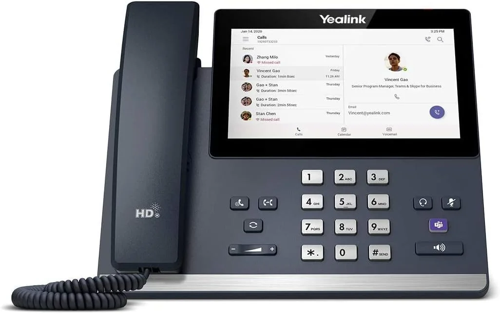 تلفن رومیزی تحت شبکه یالینک مدل MP56-TEAMS Edition [بسته 10 عددی] صفحه لمسی خازنی 7 اینچی (800 x 480)، PoE، آداپتور برق شامل نمی شود