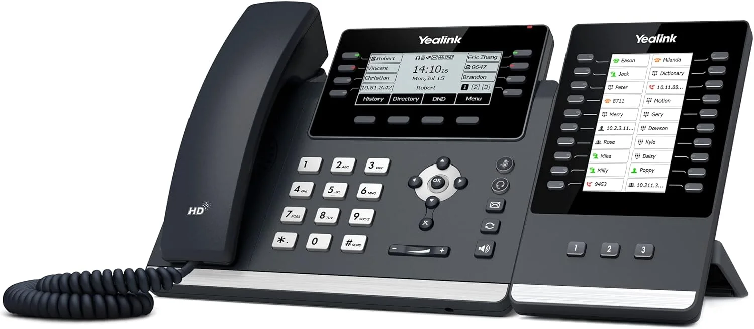 تلفن تحت شبکه یالینک مدل T43U به همراه ماژول توسعه EXP43