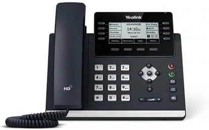 تلفن تحت شبکه یالینک SIP-T43U [بسته 5 عددی] 12 اکانت VoIP. صفحه نمایش گرافیکی 3.7 اینچی. دو پورت USB 2.0، دو پورت گیگابیتی اترنت، 802.3af PoE، آداپتور برق شامل نمی شود (SIP-T43U)