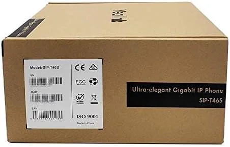 تلفن تحت شبکه یالینک SIP-T46S (بدون آداپتور) - محصول نو، جعبه باز