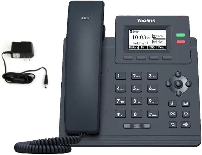 تلفن تحت شبکه یالینک T31P - شامل آداپتور برق - قابل استفاده با هر ارائه دهنده VoIP