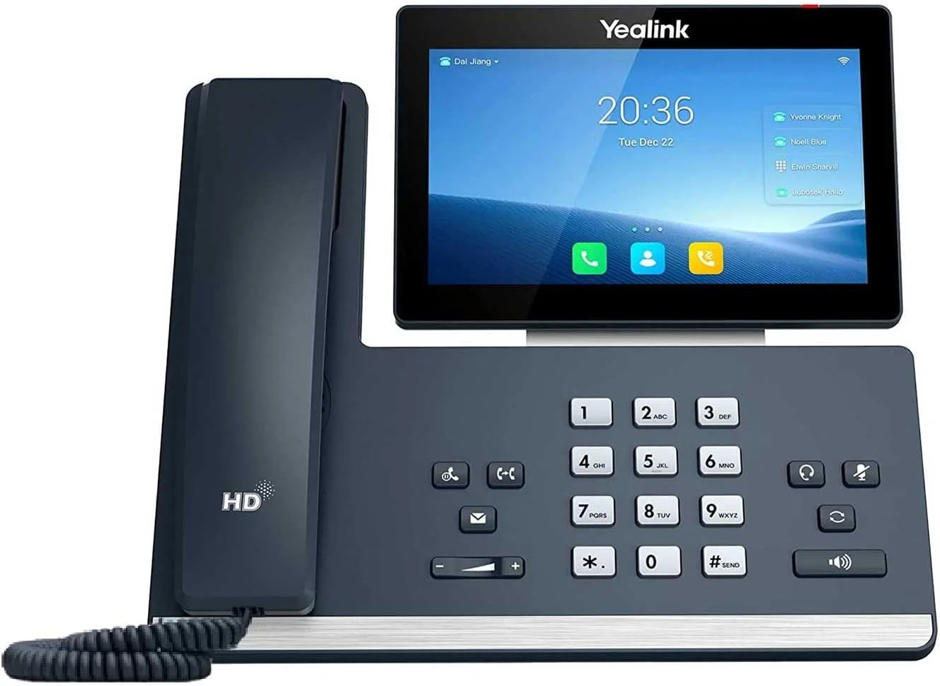 تلفن تحت شبکه یالینک SIP-T58W خاکستری LCD با قابلیت Wi-Fi